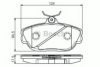 BOSCH 0 986 495 124 Brake Pad Set, disc brake